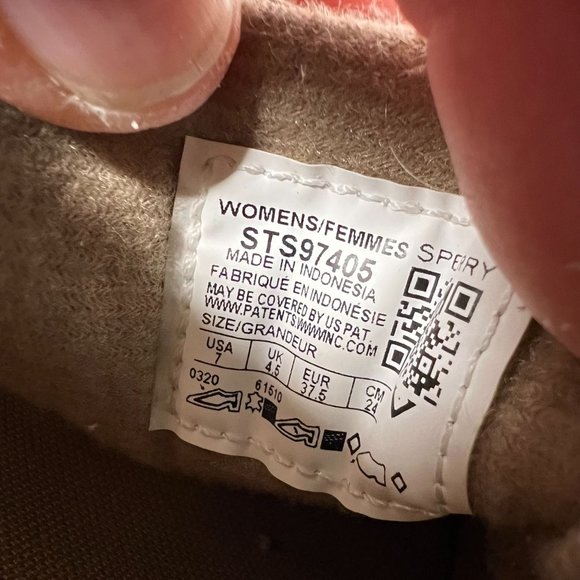 Sperry Women's Bluefish 2 Eye Size 6 brown tan boat shoe slip-on nubuck leather - Picture 3 of 10